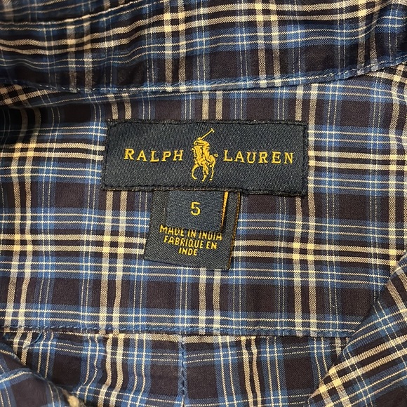 Boys size 5 Ralph Lauren button down - Picture 3 of 5